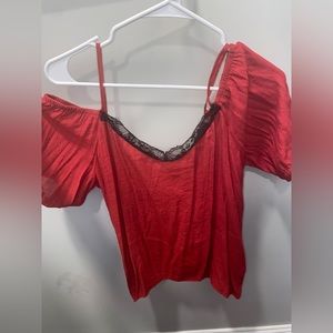 XL cold shoulder top! SHEIN brand